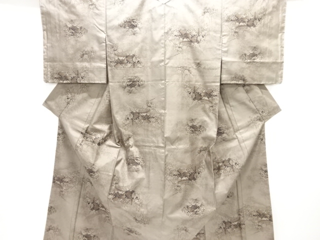 JAPANESE KIMONO / UNUSED DORO OSHIMA TSUMUGI (9 maruki) / WOVEN SCENERY